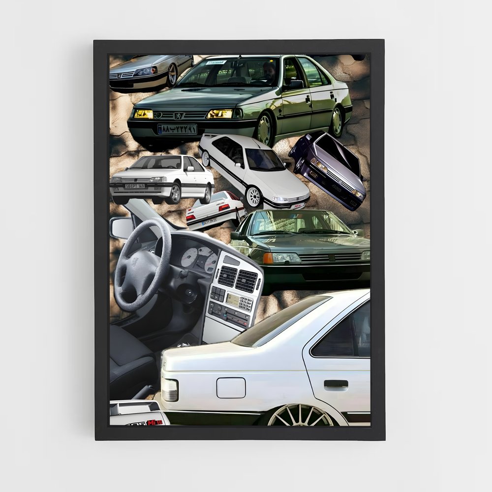 Poster Stationnement Stylé – affiche Peugeot (vue 2)